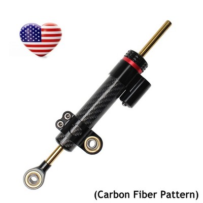 Carbon Fiber Pattern Stabilizer Steering Damper Universal For HONDA BMW DUCATI