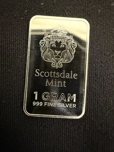 Scottsdale Mint .999 Pure Fine Silver Bar 1 Gram
