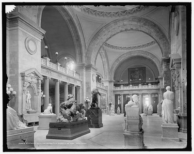 New York NY 1907 Metropolitan Museum of Art Statuary Hall Sculpture Gallery