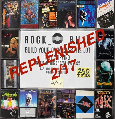 #ad #ad $1 and UP 80s 90s METAL Buy $25 get free shipping CASSETTE TAPES BUILD YOUR LOT $19.00