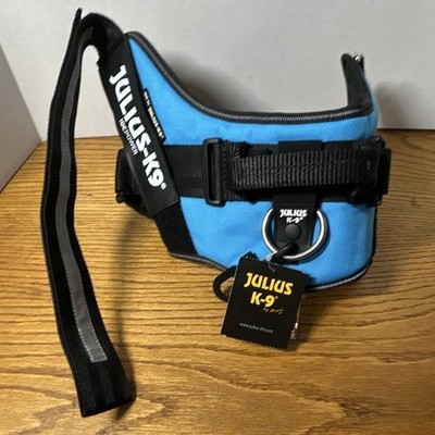 Julius-K9 IDC Powerharness Padded Reflective Nylon Walking Harness Blue 2XL/3