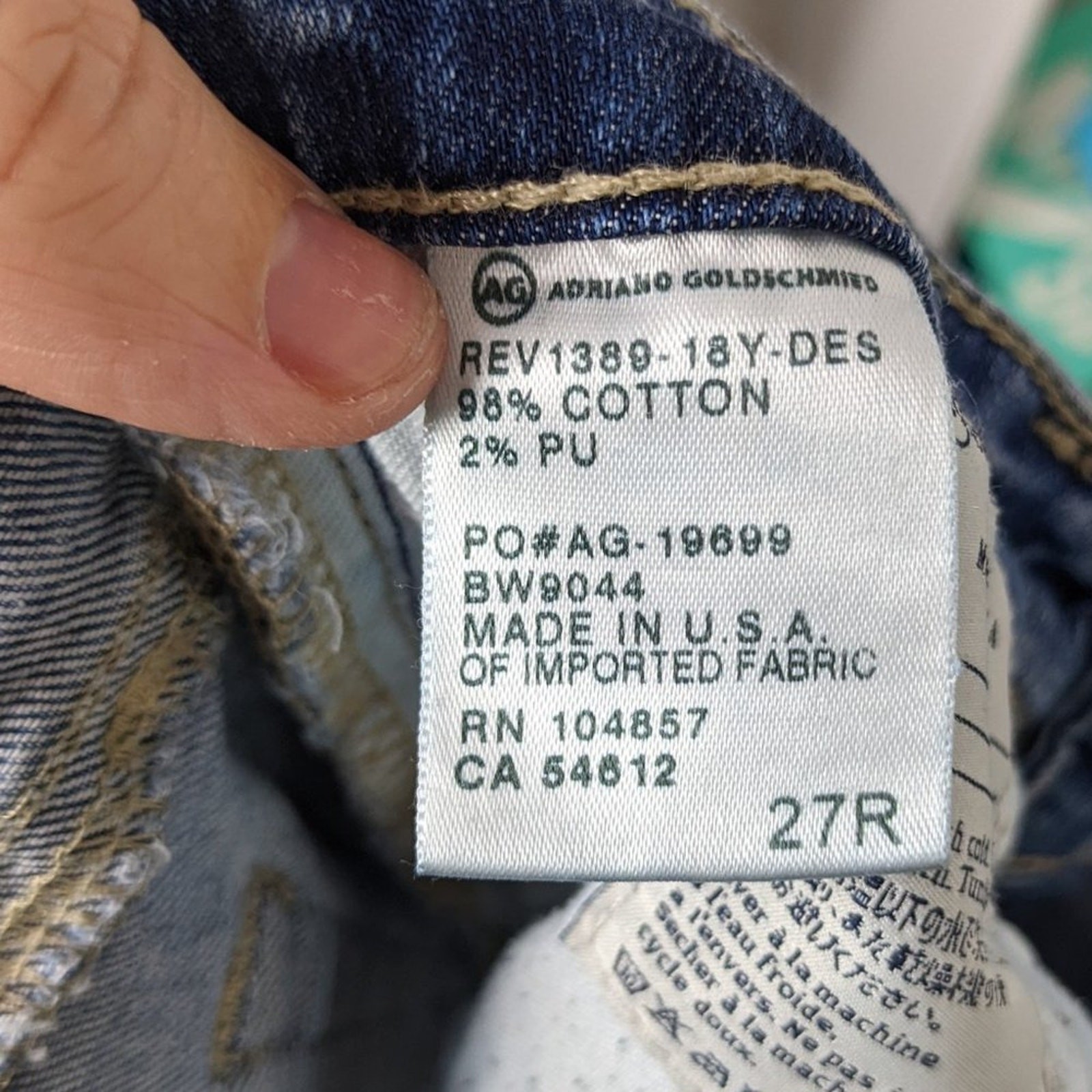 AG Adriano Goldschmied Women Jeans Distressed Super Skinny Ankle Legging Size 27 thumbnail 7