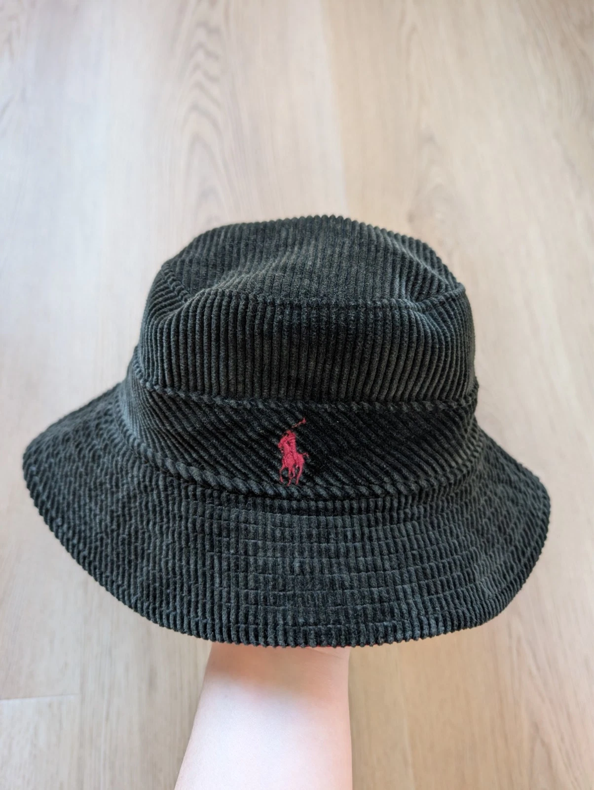 Vintage Polo Ralph Lauren Corduroy Bucket Hat Green Mens Size S/M