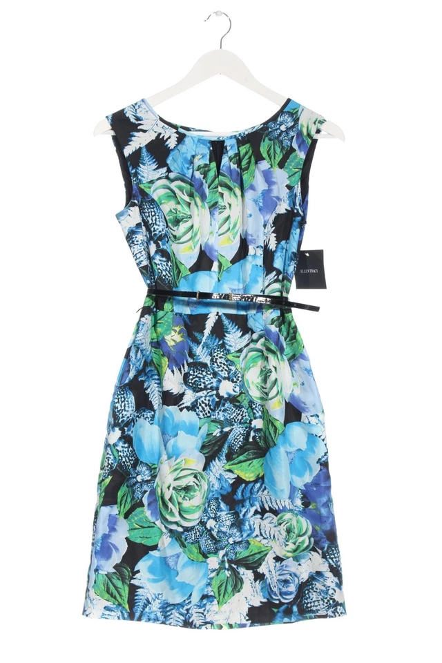 ELLEN TRACY Robe de cocktail Dames Robe T EU 32 bleu-vert-jaune primevère - Photo 4/4