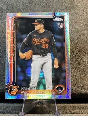 Grant Wolfram  2025 Topps Chrome Update Series #USC31 Prism Refractor (RC)