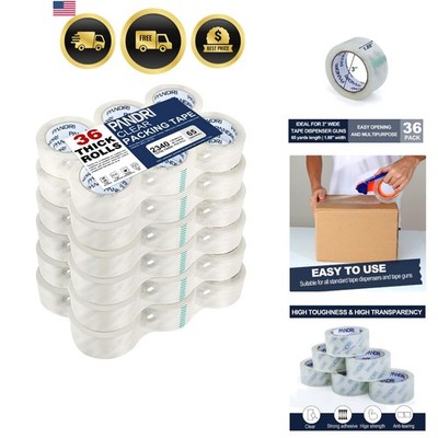 Clear Packing Tape, 36 Rolls Heavy Duty Packaging Tape for Shipping Packaging...