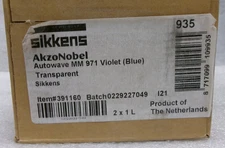 SIKKENS AUTOWAVE MM 971 VIOLET (BLUE) 1L/1.06 US QUART #391160 LOT OF 2