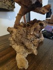 Hand Carved Wood Statue St. George Burlwood Base Missing Spear/staff  — photo 6