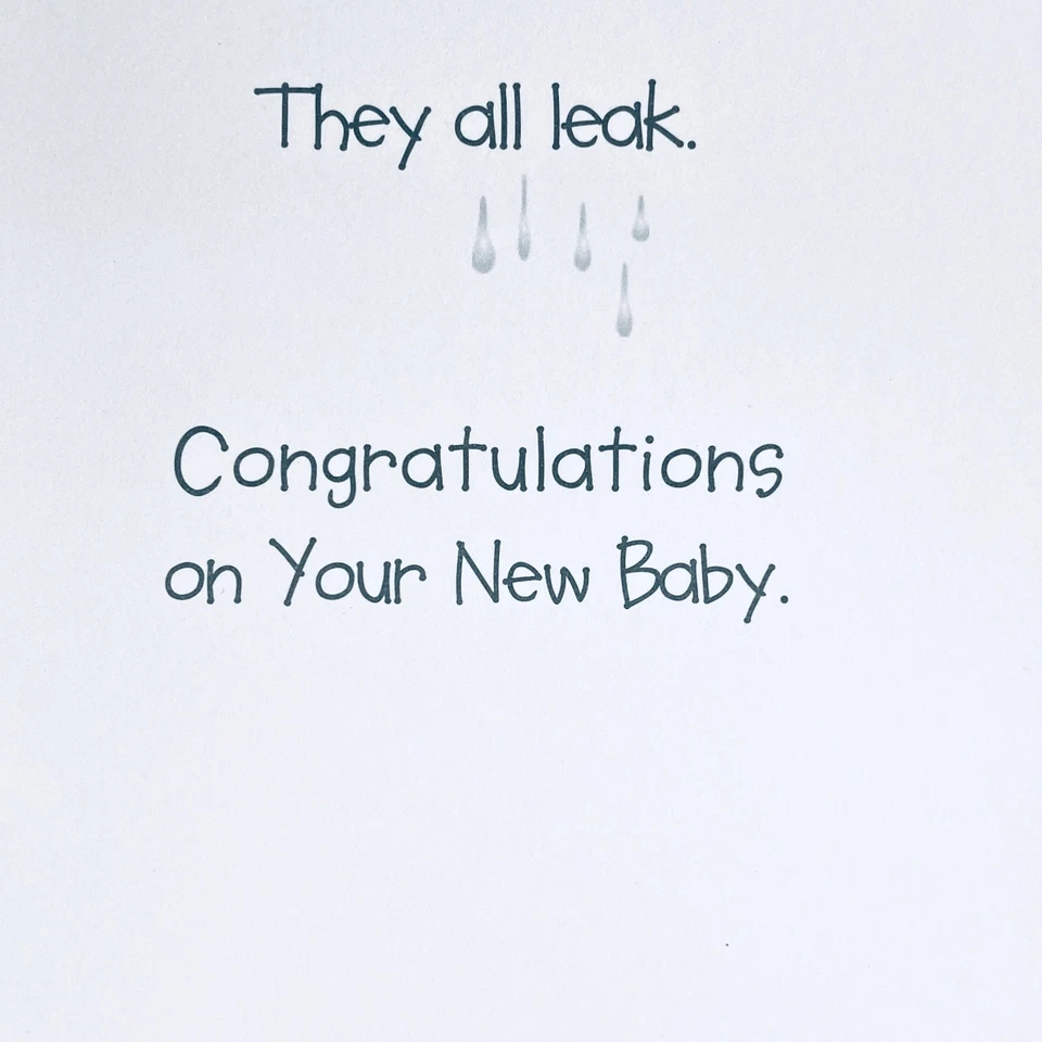 BABY Leanin Tree Congratulations Baby Greeting Card Stork Delivery NOS +✉ - Image 2 of 3