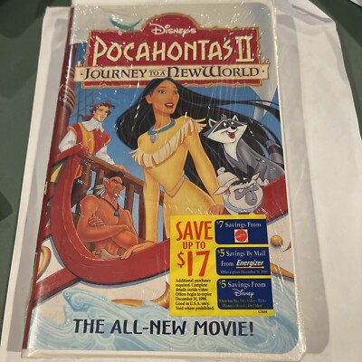 Pocahontas II: Journey to a New World (VHS, 1998, Disney). Sealed