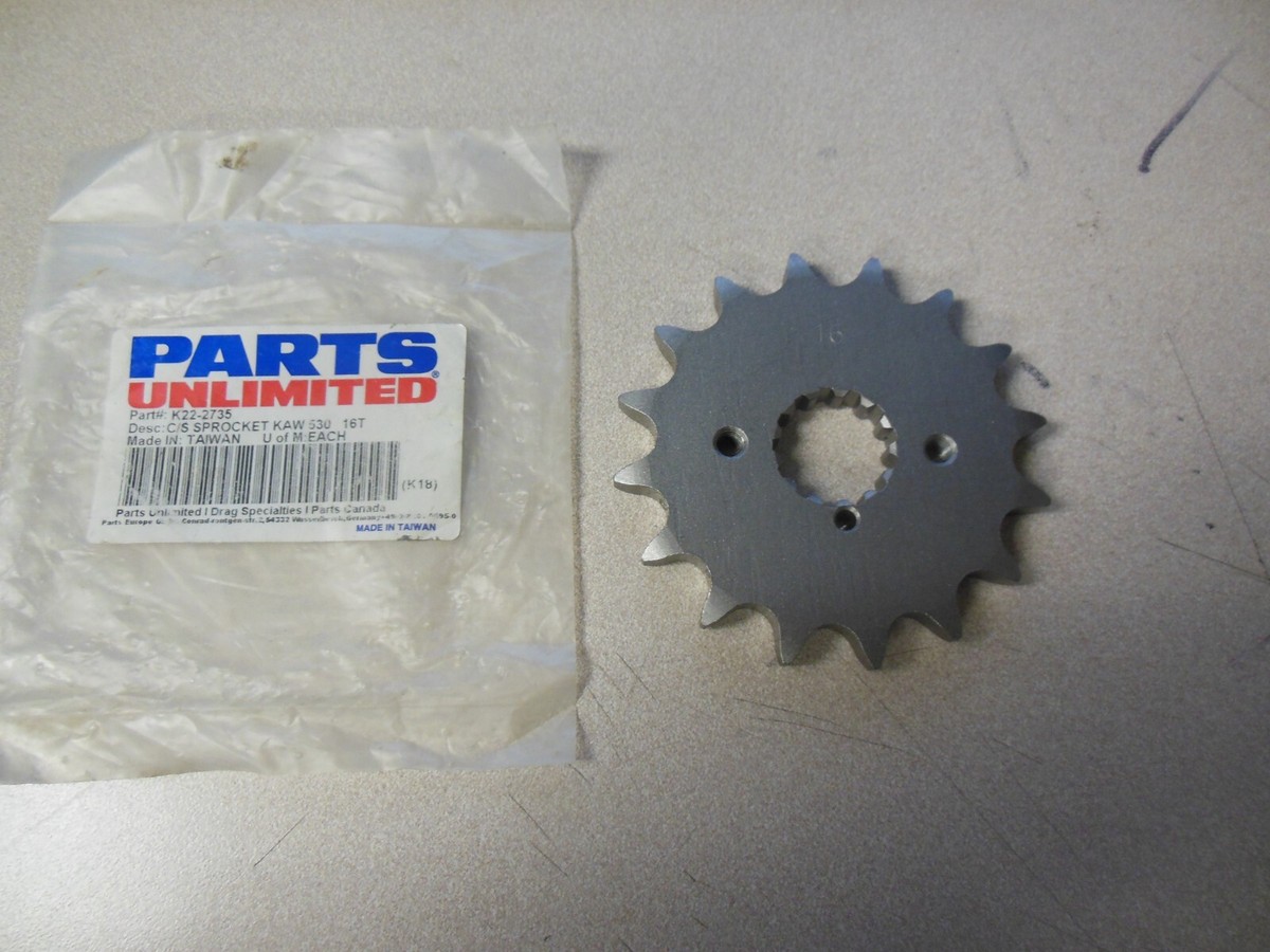 NOS Parts Unlimited Front 16T Sprocket Fits: Kawasaki 550 LTD K22
