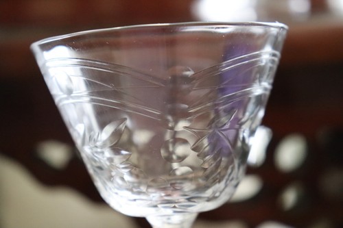 Vintage ROCK SHARPE Crystal Champagne Goblet Glasses Set Of 4 - Picture 10 of 13