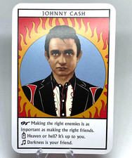 JOHNNY CASH Music Oracle Words Advice Oversized Tarot / Card Man in Black
