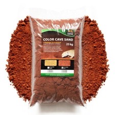 Color Cave Sand rot 25 kg Terrariensand grabf&auml;hig Lehmsand Bodengrund Terrarium
