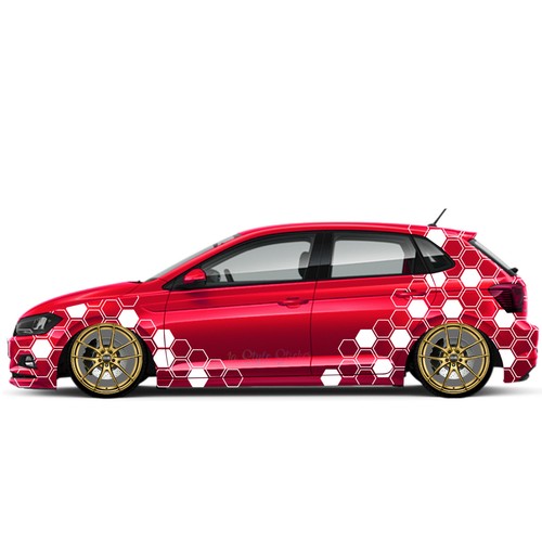 Auto Aufkleber Rauten Seitenaufkleber Car Tattoo Dekor Motive New 2er Set s65 - Bild 4 von 6