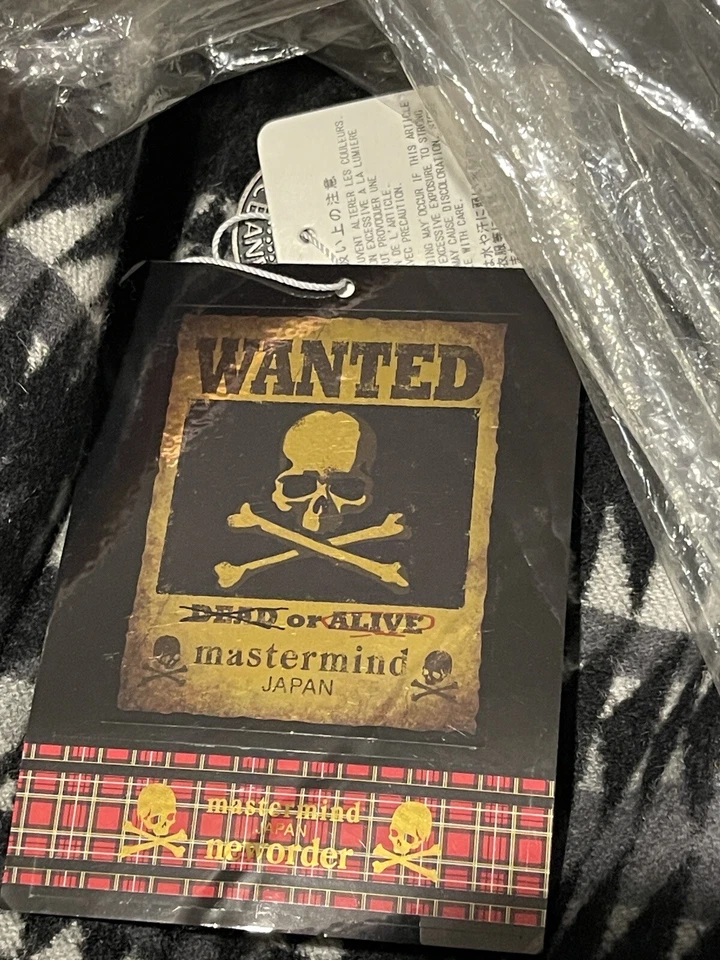 mastermind JAPAN Ethnic Print Cashmere Coat 2012AW Size L Black - Image 3 of 4