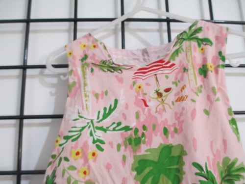 MARMELLATA==SIZE 5==PINK PALM TREE PRINT / FIT & FLARE DRESS - Picture 2 of 7