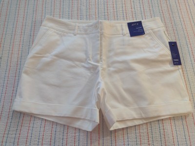 White Mid-Rise Shorts Nwt #73277 | eBay