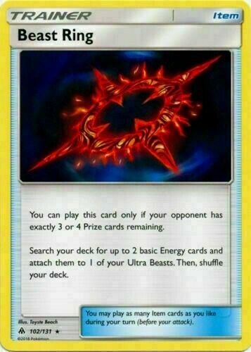 beast ring pokemon card Beast Ring (Secret) 141/131