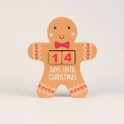 Sass & Belle LEBKUCHENMANN COUNTDOWN BLÖCKE Weihnachten Advent Xmas Kinder