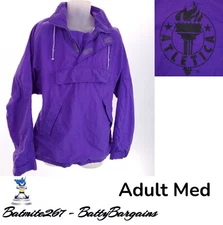 Vintage Atletica 1/4 Zip Unisex M Pullover Front Pocket Windbreaker Mens Womens