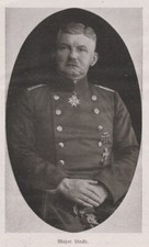 Major Lincke 1. Weltkrieg Portr&auml;t ORIGINAL Bilddokument von 1917 WW1