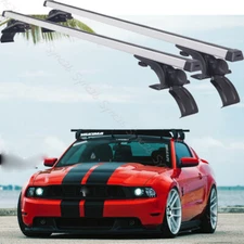 For Ford Mustang v8 2Dr 48" Car Roof Rack Cross Bar Luggage Bicycle Aluminum NEW