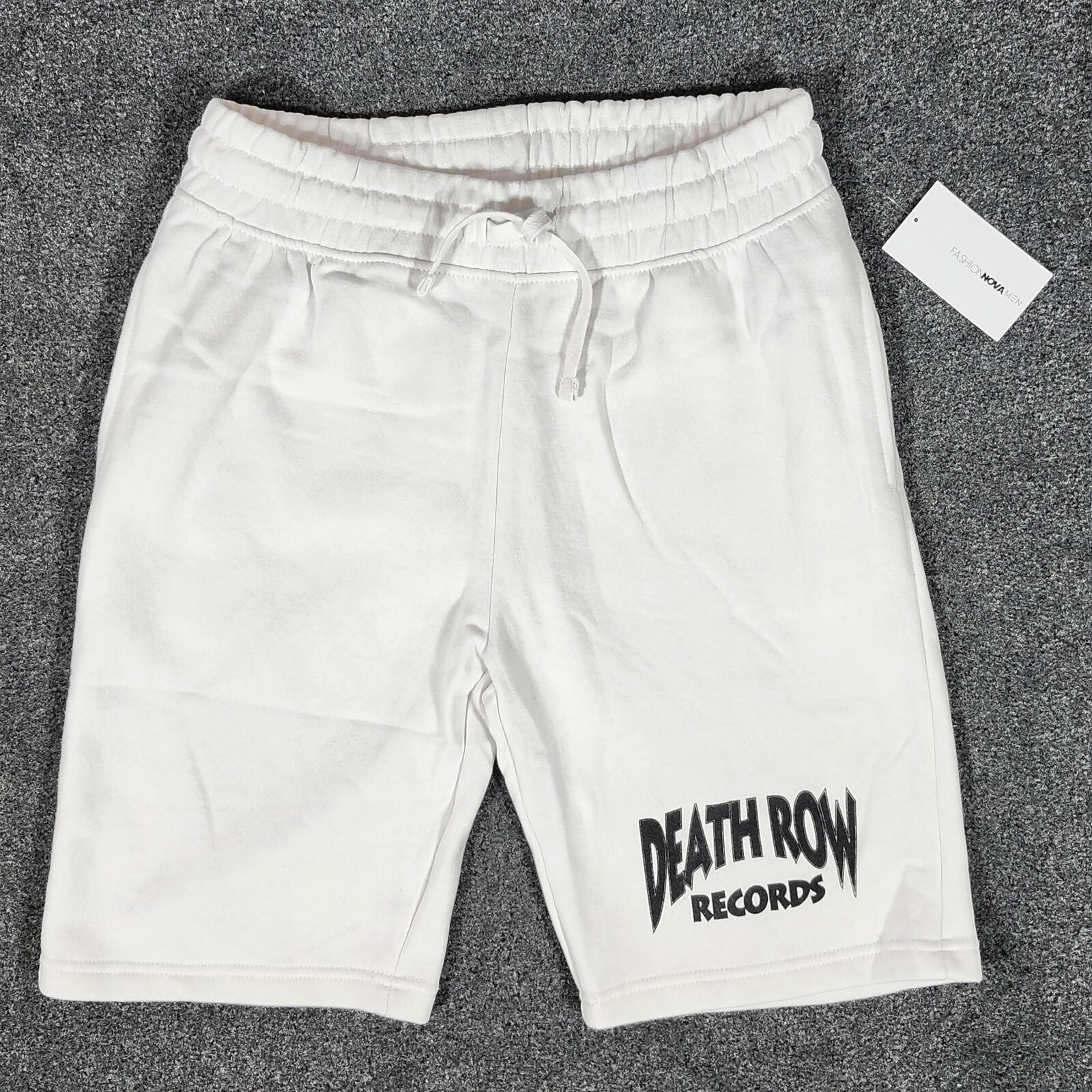 FILA Death Row Records pantaloncino uomo XL moda Nova bianco coulisse nuovo con etichetta