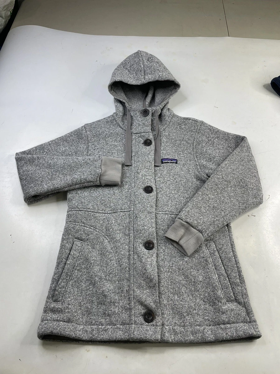 Patagonia Women s Better Sweater Coat Hooded 25850 Birch White