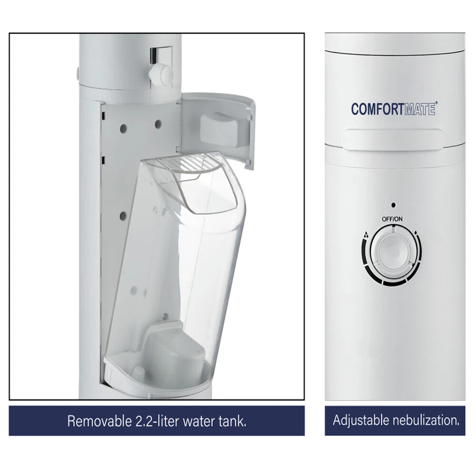 3-in-1 Purifier Misting Pedestal Fan Humidifier Quiet Stand Fan Circulating Fans - image 4 of 4