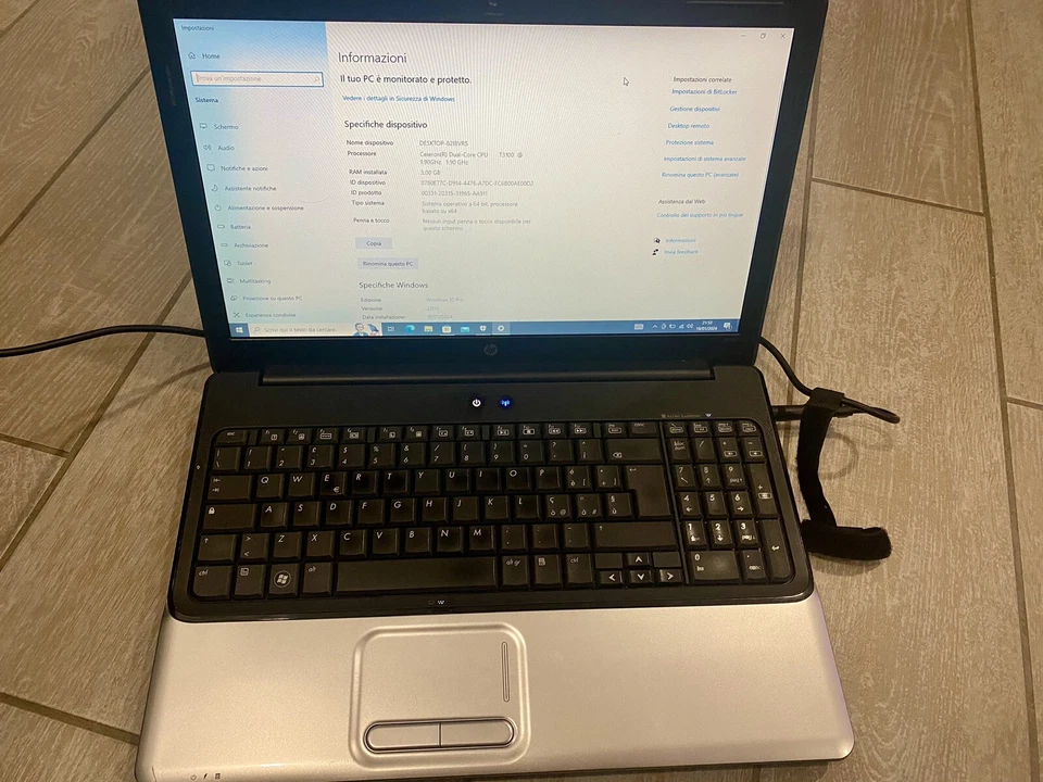 NOTEBOOK HP G61-405EL / SSD 120 GB - Immagine 3 di 4