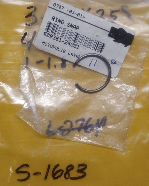 Suzuki NOS Snap Ring Circlip 09381-24001 S-1683 | eBay