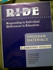 Project RIDE Program Materials Elementary Version 6 VHS Designed Program