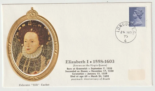 24/3/1979 UK GB Cover - Queens & Kings - Elizabeth I 1558 - 1603