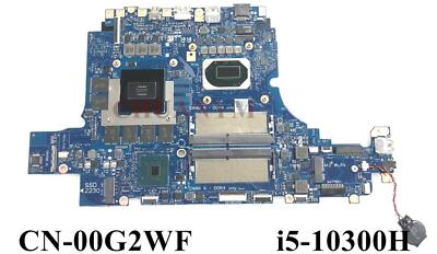 CN-00G2WF For Dell G7 7500 Nvidia i5-10300H GTX1660Ti 6GB Laptop motherboard
