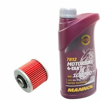 MotoröL ÖLfilter KN145 Set 10W40 1 Liter FüR Yamaha XC Cygnus 180 Bj. 1983-1984