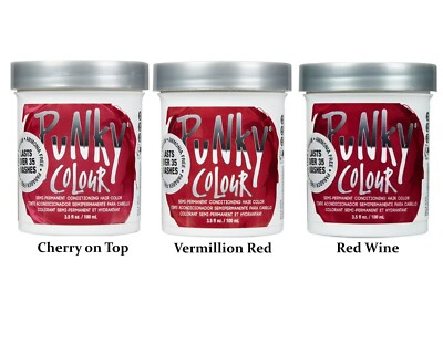 PUNKY COLOUR Semi Permanent Conditioning Cherry on top/Vermillion Red/Red Wine