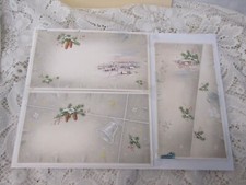 um 1949 WEIHNACHTEN - 6 x Original Aquarell Malerei Muster zur AK Druckvorlage 