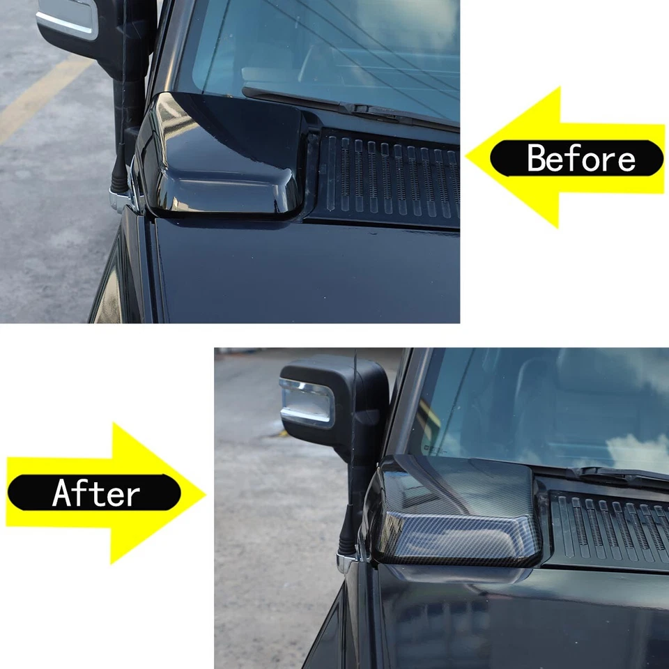 Carbon Look Intake Trim Cover Hood Top Cap Set Right Left For Hummer H2 2003-09 Foto 2 de 4