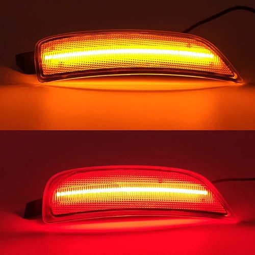 Front Amber Rear Red Clear Lens Side Marker Lamp For 2016-2022 Mazda Miata MX-5 - Picture 4 of 8