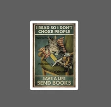 Reading Books Sticker Anger Prevention NEW