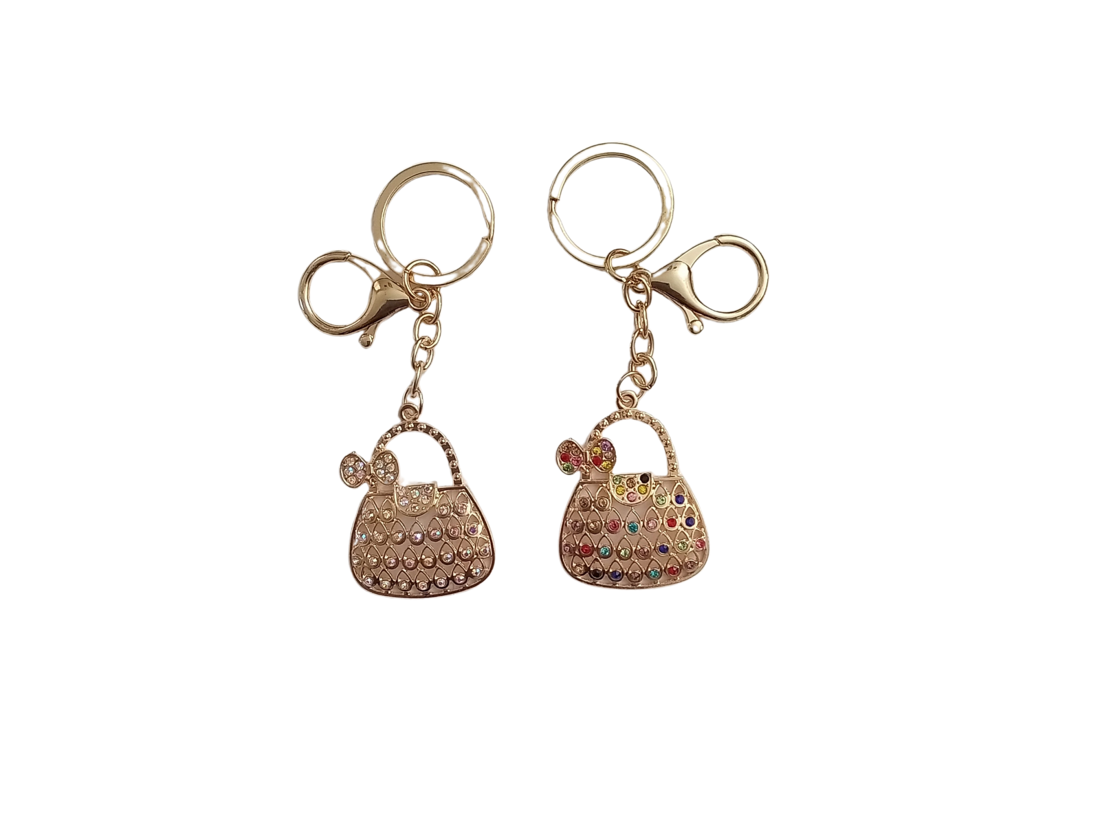 Keychain UP Crystal For Women Metal Purse Sparkling Stones Keychain