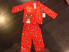 New Rudolph the Red Nosed Reindeer Christmas Pajamas pj's 18M
