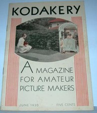 VINTAGE JUNE 1930 "KODAKERY A MAGAZINE FOR AMATEUR PHOTOGRAPHERS KODAK COMPANY"
