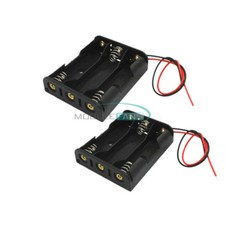 10PCS Plastic Case Battery Storage Holder Box with Wire Leads for 3 X AA 4.5V