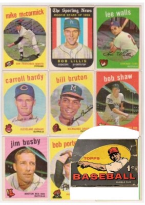 1959 Topps Baseball Cards 276-504 Complete your Set  VG/EX-NM  
