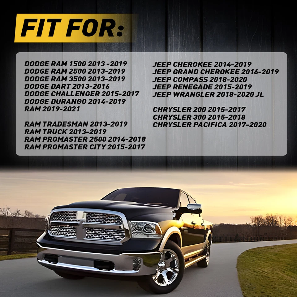 Adaptador de arnés de cableado de radio estéreo para auto Dodge Ram Promaster 1500 2013-2019 H Foto 2 de 4