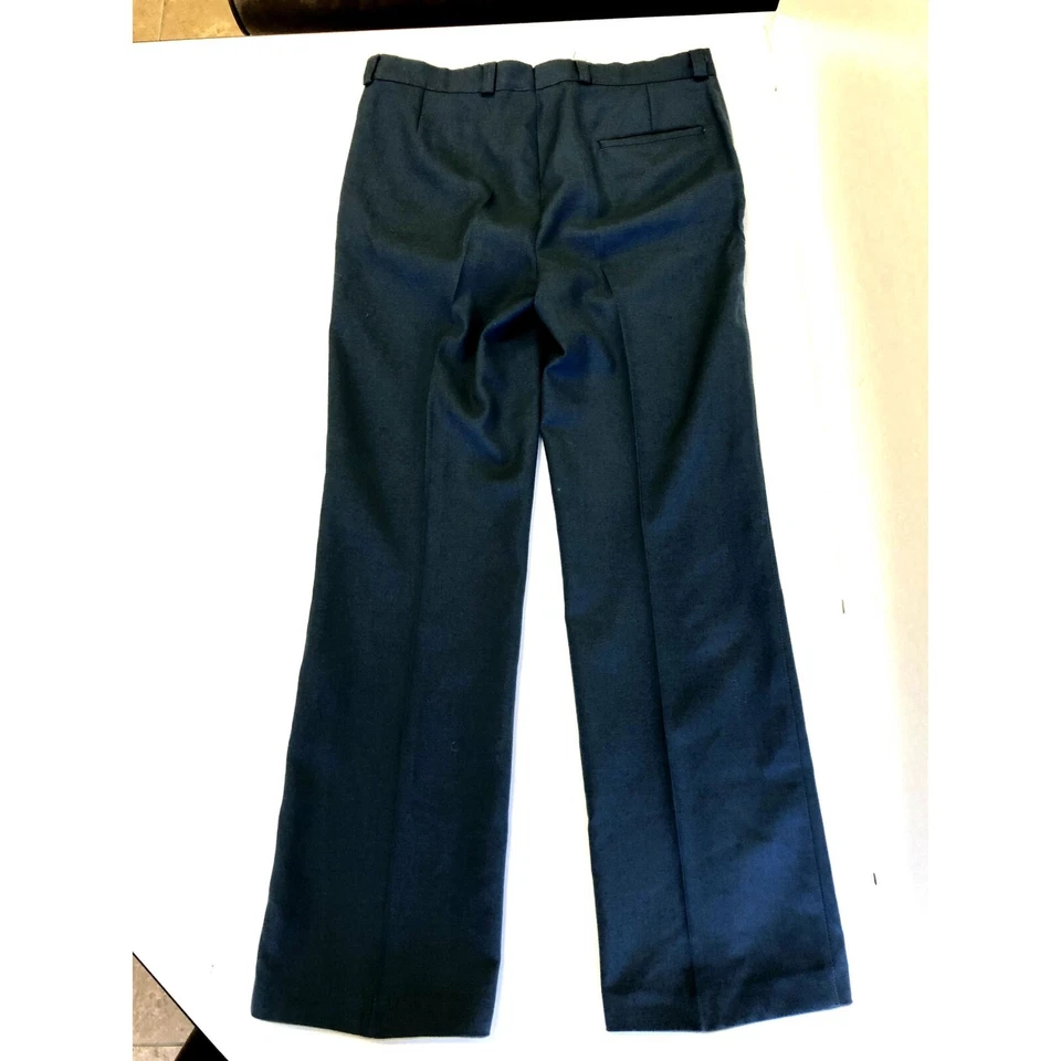 Pantalones de vestir ROCKABILLY de lana azul cadete de colección años 50 para hombre 34 Foto 2 de 4