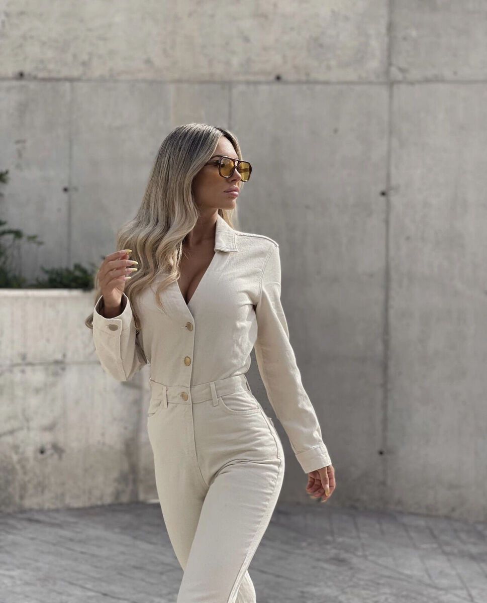 Zara + Jumpsuit with Buttons