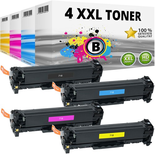 4x XXL TONER Cartridge for Canon 718 iSensys MF 724CDW 728CDW 729CX MF